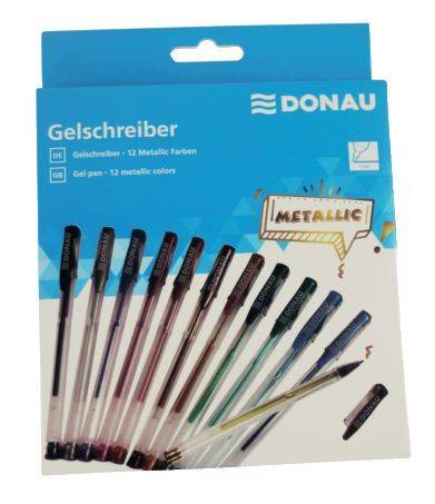 DONAU Gelschreiber 12ST Metallic 5110200-99