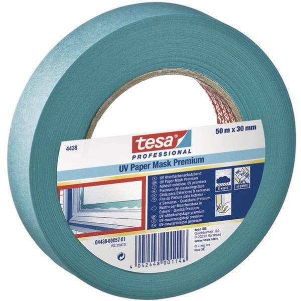 TESA Kreppband 30mmx50m blau 4438-00017-00 30mm x 50m
