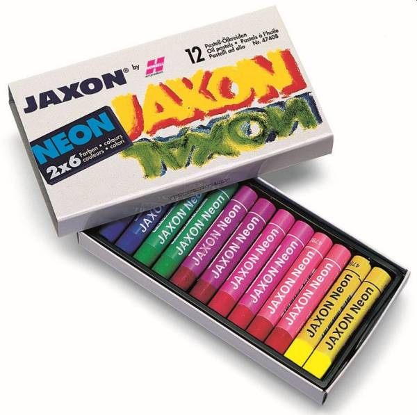JAXON Pastell-Ölkreide Neon 47408 12er-Etui