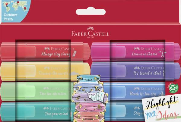 FABER CASTELL Textmarker 8ST pastell 254626 Promotion