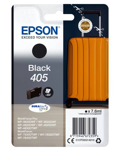 EPSON Inkjetpatrone Nr.405 schwarz C13T05G14010