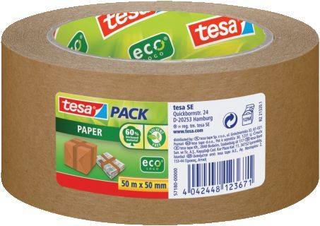 TESA Packband Papier 50mmx50m braun 57180-00000-06 reißfest eco