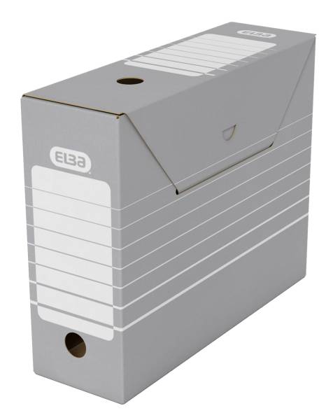 ELBA Archivbox tric grau/weiß 100552039 83420