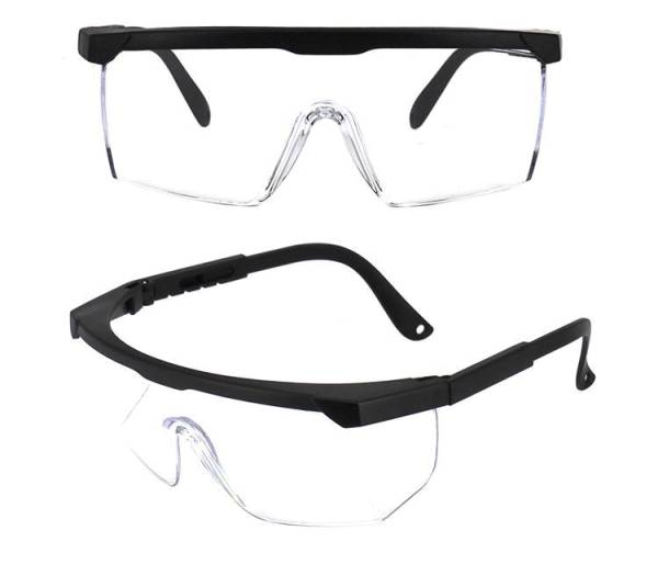 Sicherheitsbrille transparent/schwarz F003 EN166:2001