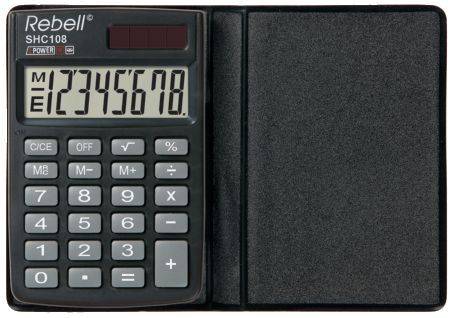 REBELL Taschenrechner 8-stellig schwarz RE-SHC108 BX