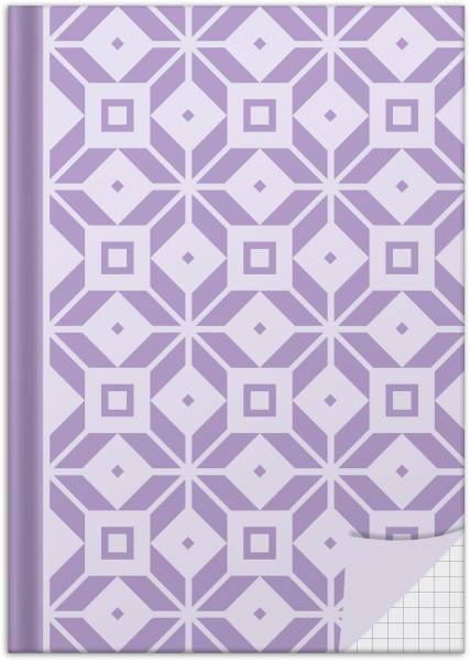 RNK Notizbuch A5 96BL kariert berry 46802