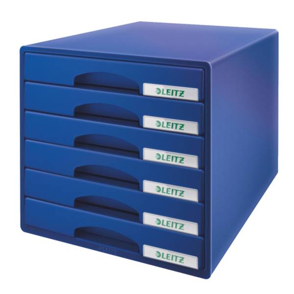 LEITZ Schubladenbox Plus blau 5212-00-35 6 Laden