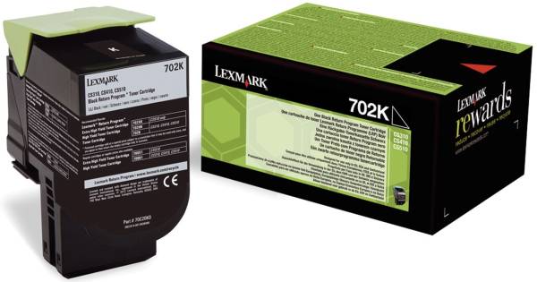 LEXMARK Lasertoner 702K schwarz 70C20K0 Return