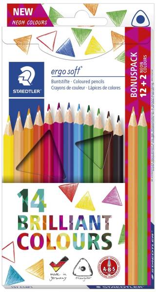 STAEDTLER Farbstifte 14ST ergo soft sortiert 157 C14P1