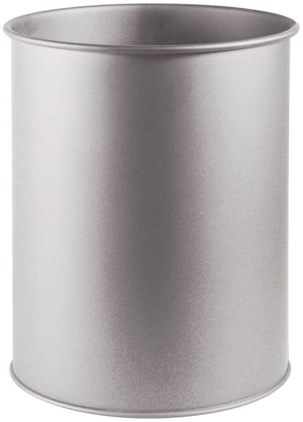 DURABLE Papierkorb 15L rund met.silber 3301 23 Metall