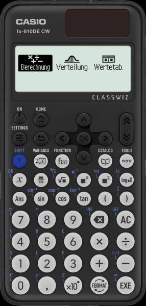 CASIO Schulrechner wissenschaftlich schwarz FX-810DECW-W-ET