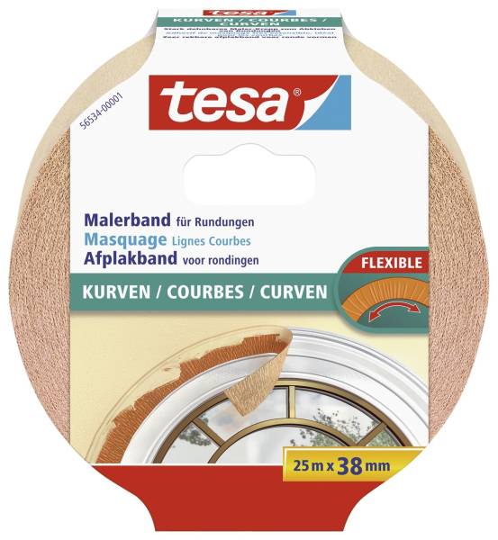 TESA Kreppband f.Kurven beige 56534-00001-0 38mm x25m