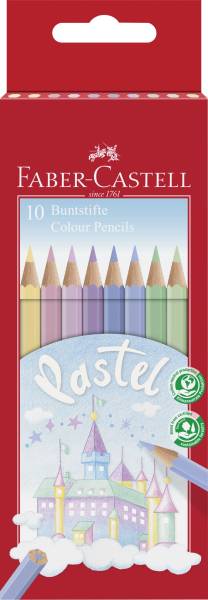 FABER CASTELL Farbstiftetui 10ST Pastell Classic 111211 Colour