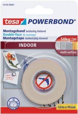 TESA Montageband 19mm1,5m Indoor 55740-00001-02