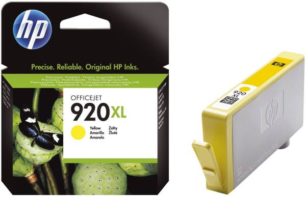 HP Inkjetpatrone Nr. 920XL yellow CD974AE