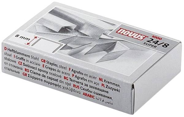 NOVUS Heftklammern 24/8 verzinkt 1000ST NV040-0038