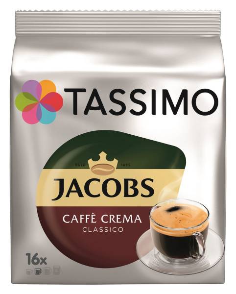 JACOBS Kaffeekapseln CaffeCrema Classico 16ST 4031510 Tassimo