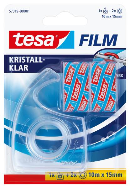 TESA Handabroller +2RL transparent 57319-00001-04 15mm x10m