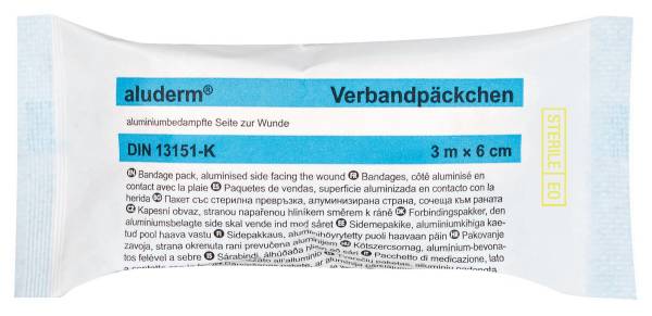 ALUDERM+SILBER Verbandpäckchen steril DIN 13151 klein 1003371