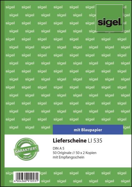SIGEL Lieferscheinbuch A5/3x50BL Li535